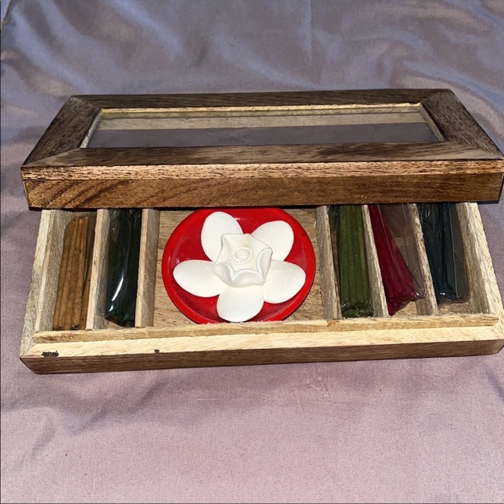 Wooden incense gift set